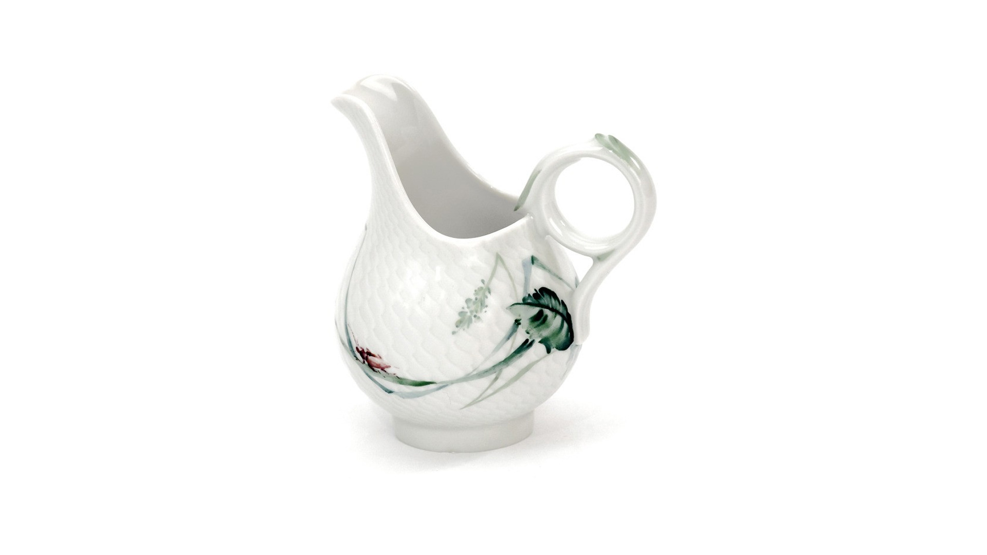 10661256 Meissen Сервиз кофейный мокко 6/21 "Игра волн, рельеф, дикая флора" Фарфор, Керамика  - Вид №2