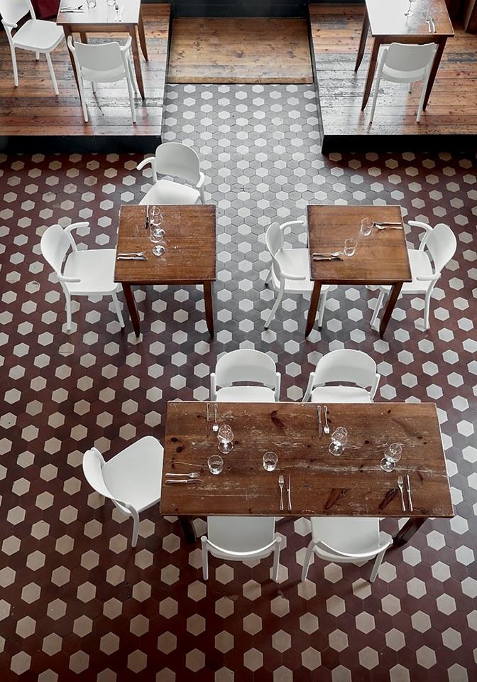 COLOS Стул из полипропилена штабелируемый с подлокотниками Piazza sun-id-1480609 - Вид №6