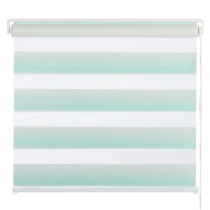 Штора рулонная день-ночь 80х160 см, цвет бирюзовый