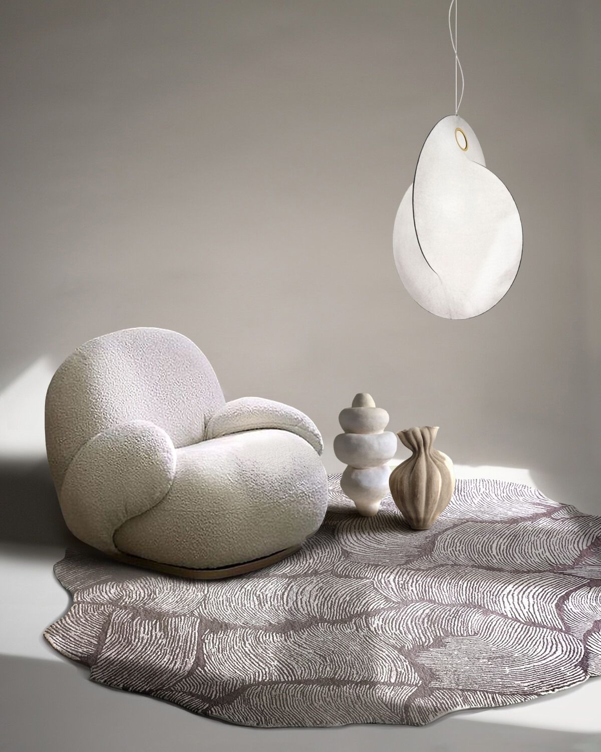 Шерстяной ковер ручной работы Mohebban океан ARCH-00140424 - Вид №2