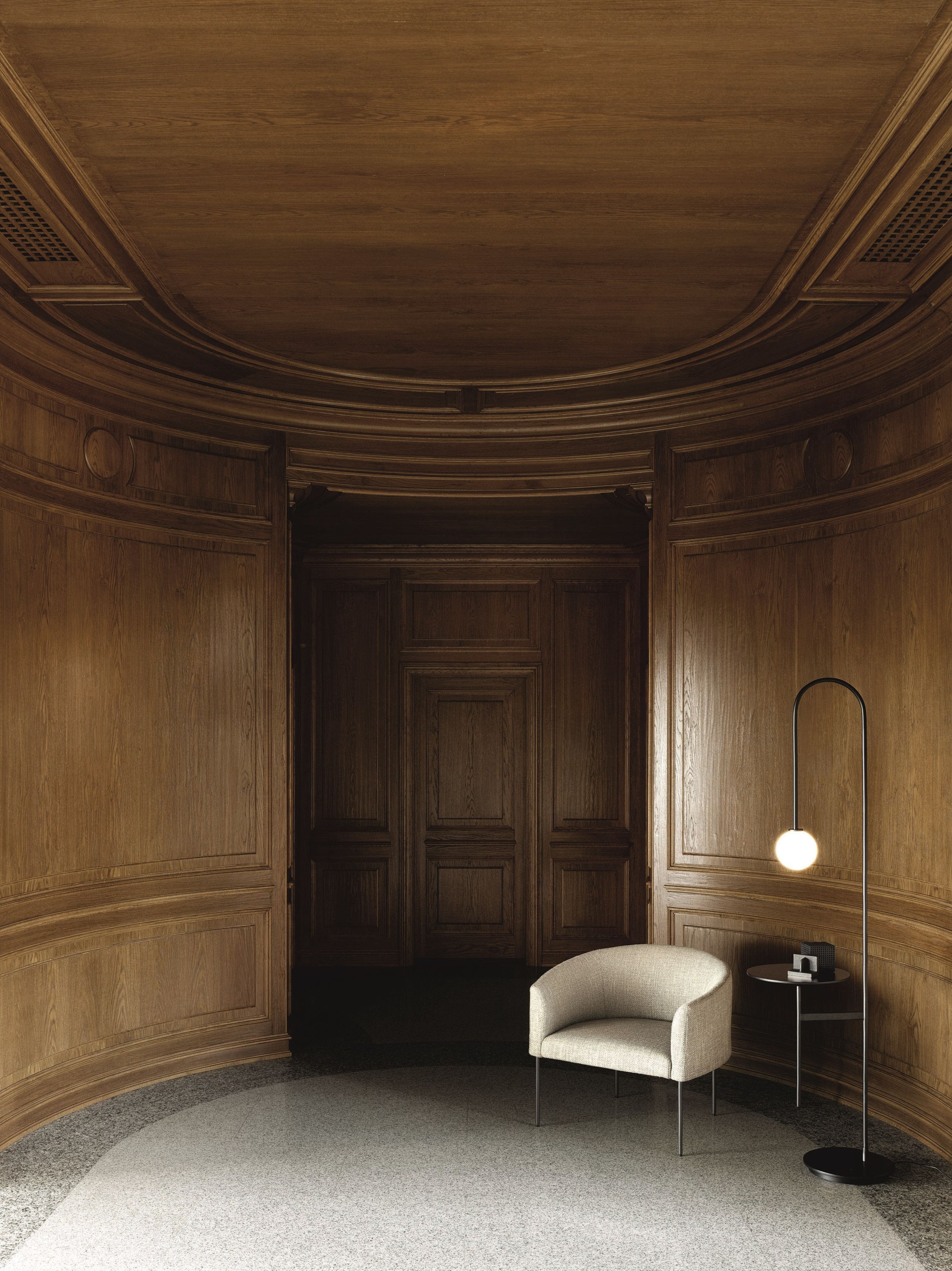 Съемное тканевое кресло с подлокотниками Living Divani эпоха ARCH-00006881 - Вид №3