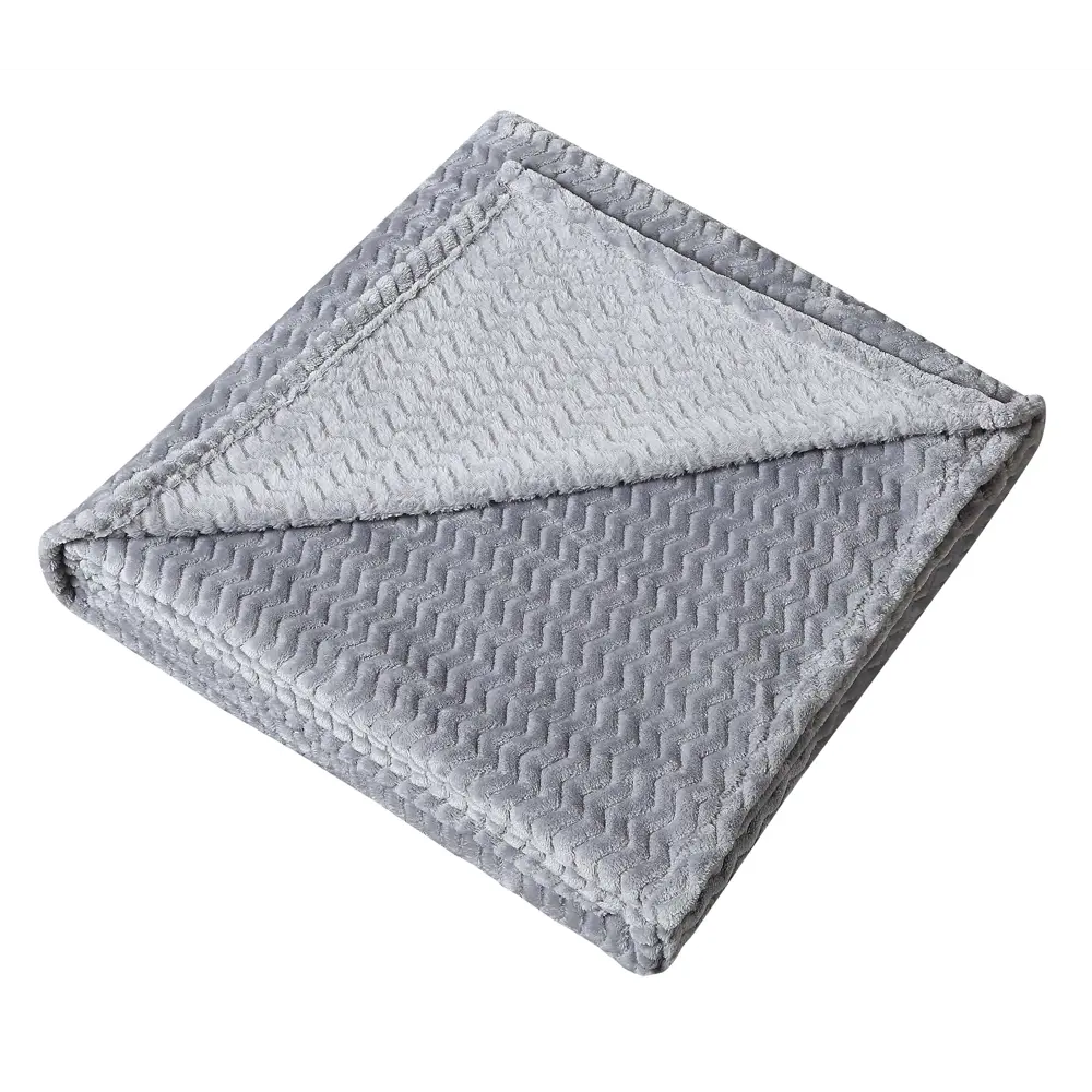 Плед Lebet 150х200 см велсофт цвет серый СТОЛИЦА ТЕКСТИЛЯ STLM-2177419 - Вид №2