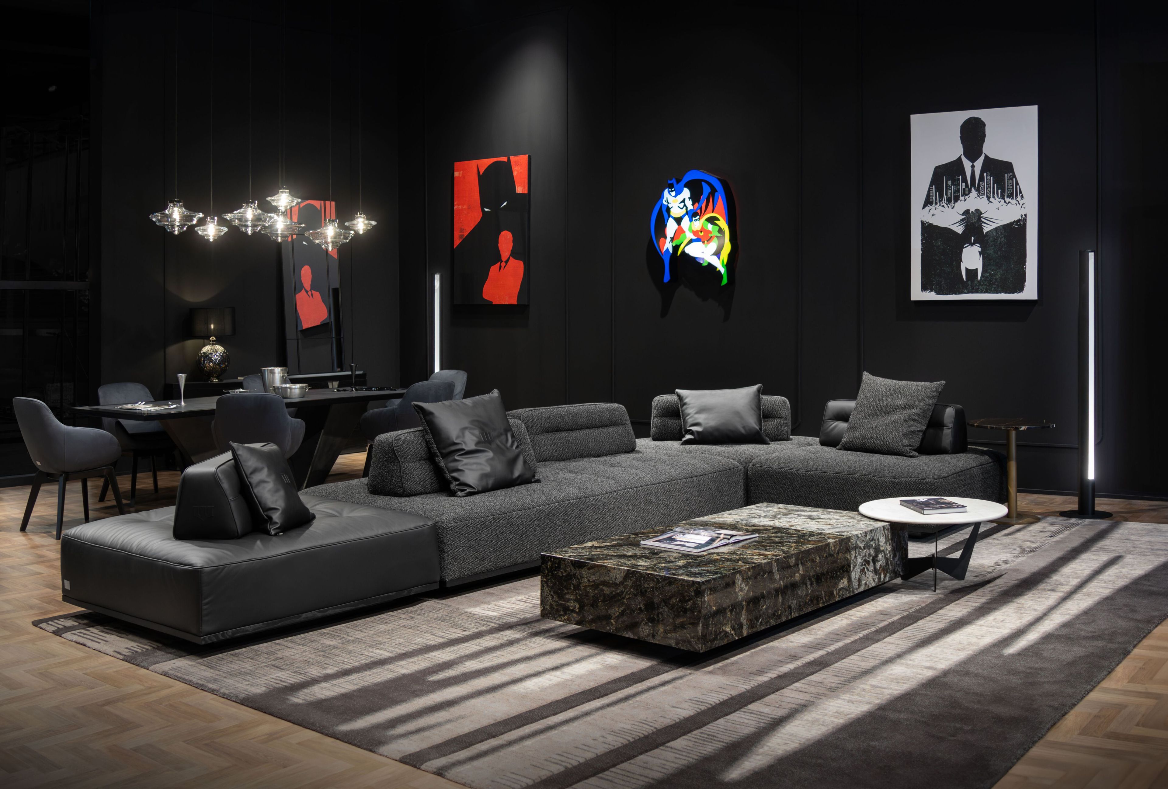 Мраморный низкий прямоугольный журнальный столик Wayne Enterprises Home Collection WE-125 ARCH-00007673