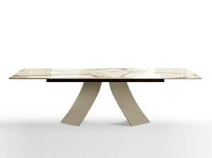 Керамический прямоугольный выдвижной стол