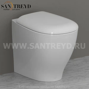 BP001BI Приставной унитаз напольный Белый Ceramica Globo BOWL + Италия