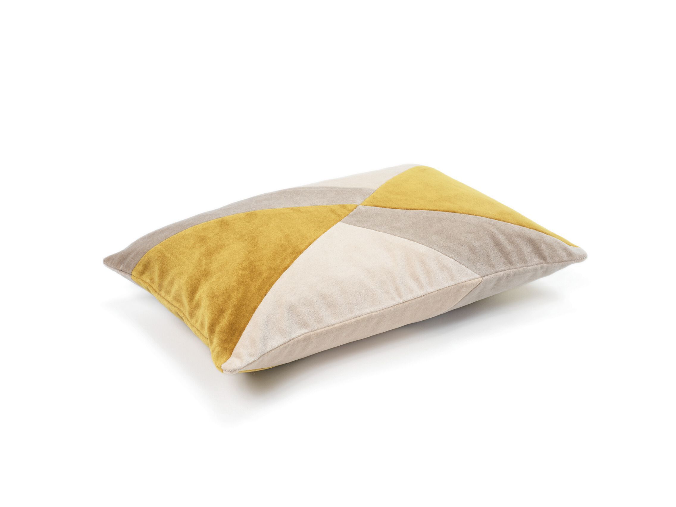 Бархатная подушка с геометрическим рисунком Élitis CLIO ARCH-00143022 - Вид №4