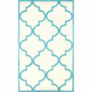 Ковер Trelli light_blue 300х400 DOLLY CAPRETS ДИЗАЙНЕРСКИЕ, ТРЕЛЬЯЖНЫЙ УЗОР 015055 Белый;голубой