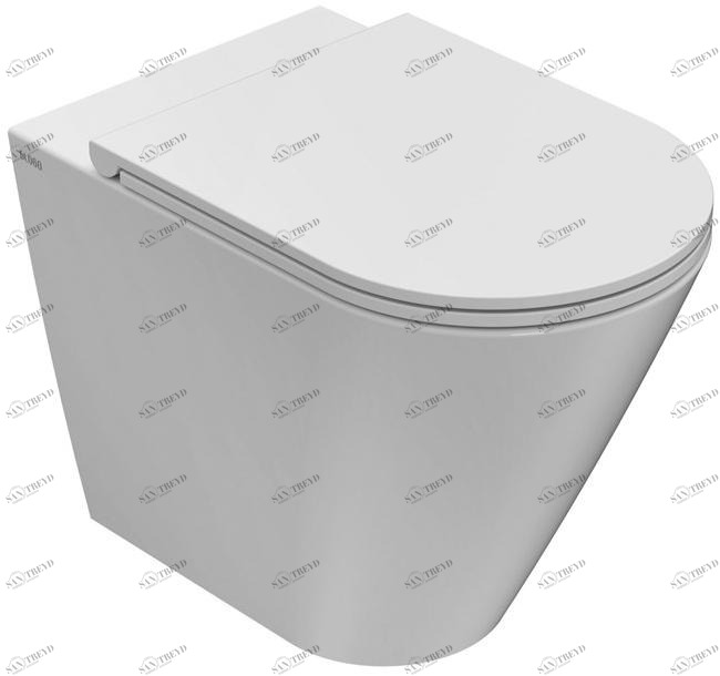 Fo001.bi / fo002.bi Приставной унитаз напольный Белый Ceramica Globo FORTY3 Италия