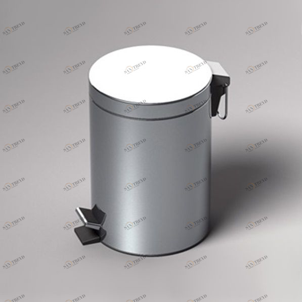 Sonia Ведро мусорное с педалью металлическое 5 л Commercial Items Хром 006489