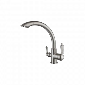 GZ 16031G Смеситель для кухни с подключением к фильтру с питьевой водой Ganzer Сатин