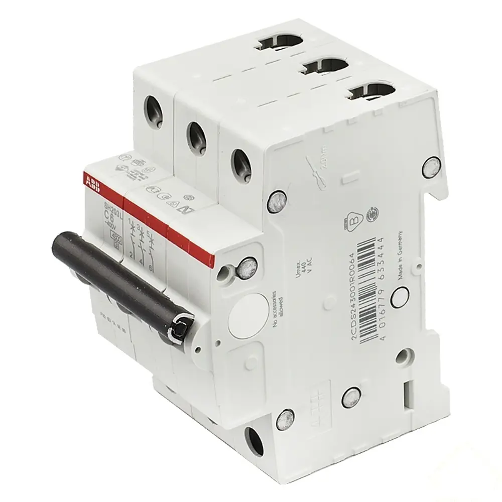 Автоматический выключатель ABB SH203L 3P C6 А 4.5 кА 2CDS243001R0064 STLM-2125970
