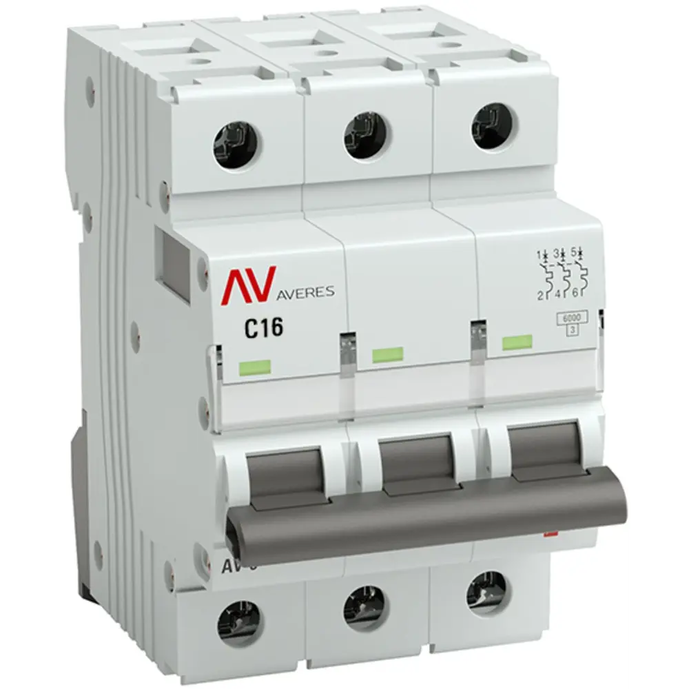 Автоматический выключатель EKF AV-6 3P для защиты электросети 84579886 STLM-0052248