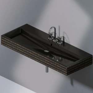 L279T1R3V4.421G Подвесная раковина настенная прямоугольная A. e T. Italia Tank черная