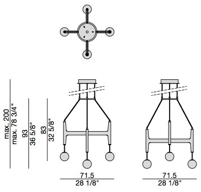 Porada Подвесной светильник из ореха каналетта Twenty sun-id-1423500 - Вид №4