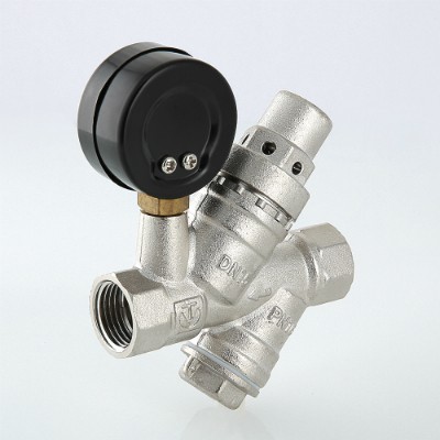 VT.082.N.04 Редуктор давления с фильтром и манометром Valtec 1/2"  - Вид №15