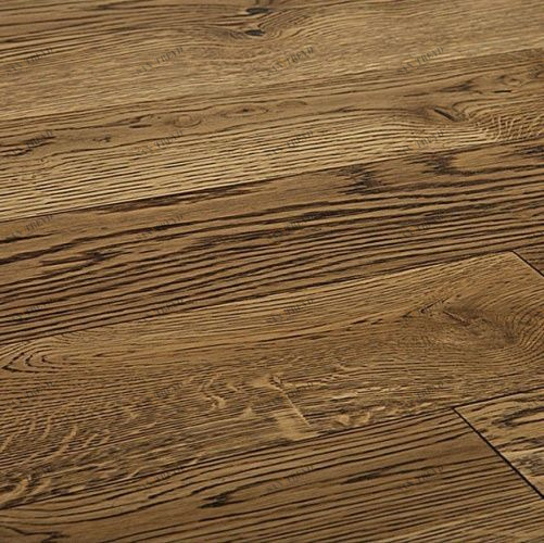 Массивная доска Challe Boulogne Терра Дуб Натур с брашью (Текстурированная) 400-2000х120 мм 2200300014