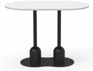 Vela Arredamenti Высокий овальный железный стол Thypa