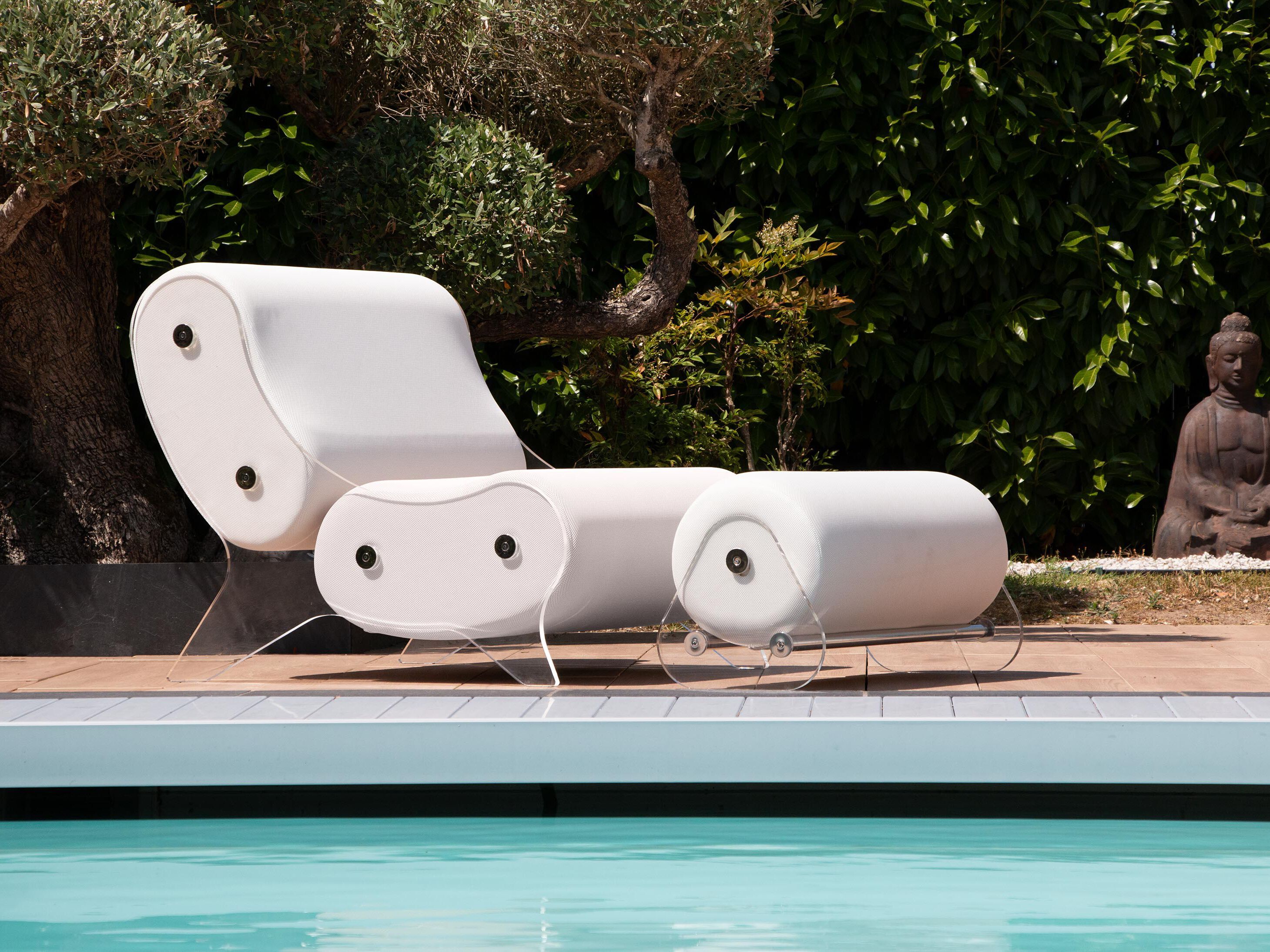 Armchair with footstool KUUMO ARCH-00068498