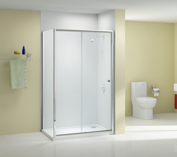 Торцевая панель для монтажа с дверью A1207B0 Merlyn Ionic Хромированный 