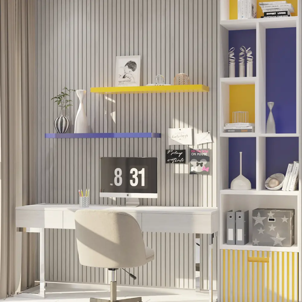 PORTIKA Рейка МДФ для стильного зонирования пространства в оттенке европейский дуб серый 85314196 STLM-1335929 - Вид №3