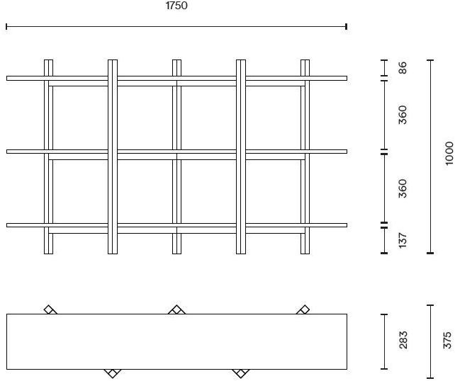Hem Открытый книжный шкаф из массива дерева  14142, 20087  - Вид №4