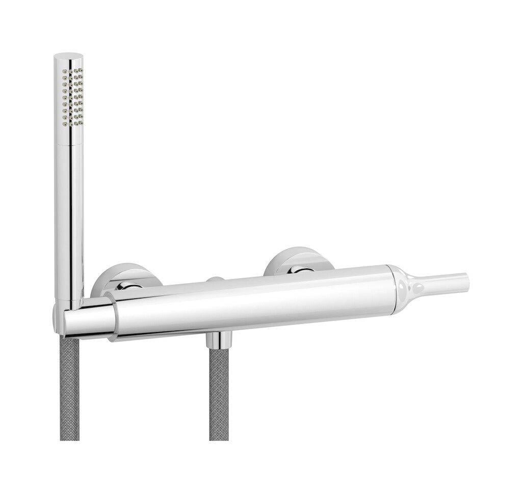 Встроенный смеситель для душа в комплекте с душевым гарнитуром. WE ARE IB bi350cc Chrome Batlo