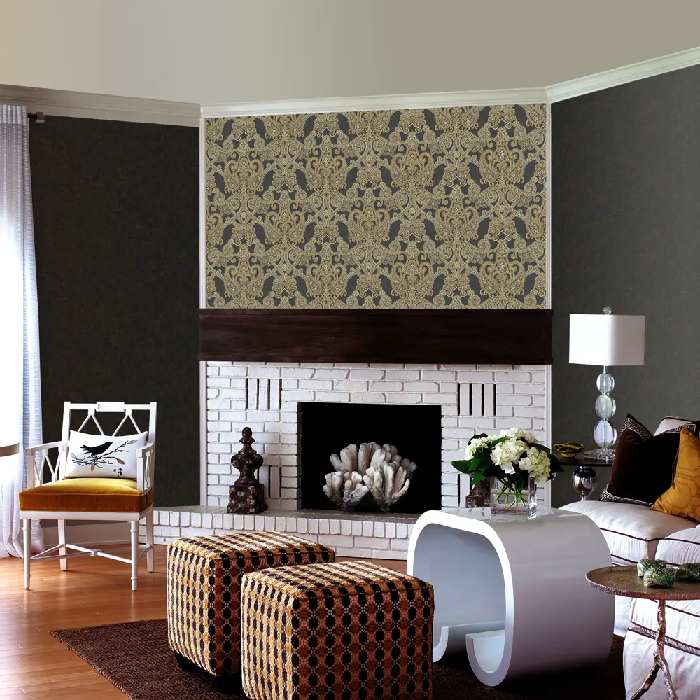 Обои ЭР4562-7, на флизелиновой основе, цвет чёрный, 1.06х10 м Erismann ELEGANCE STLM-2048363 - Вид №2