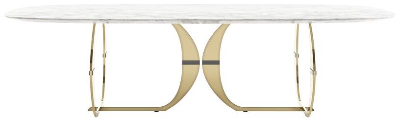 Capital Collection Овальный обеденный стол из мрамора sun-id-1381293 - Вид №1