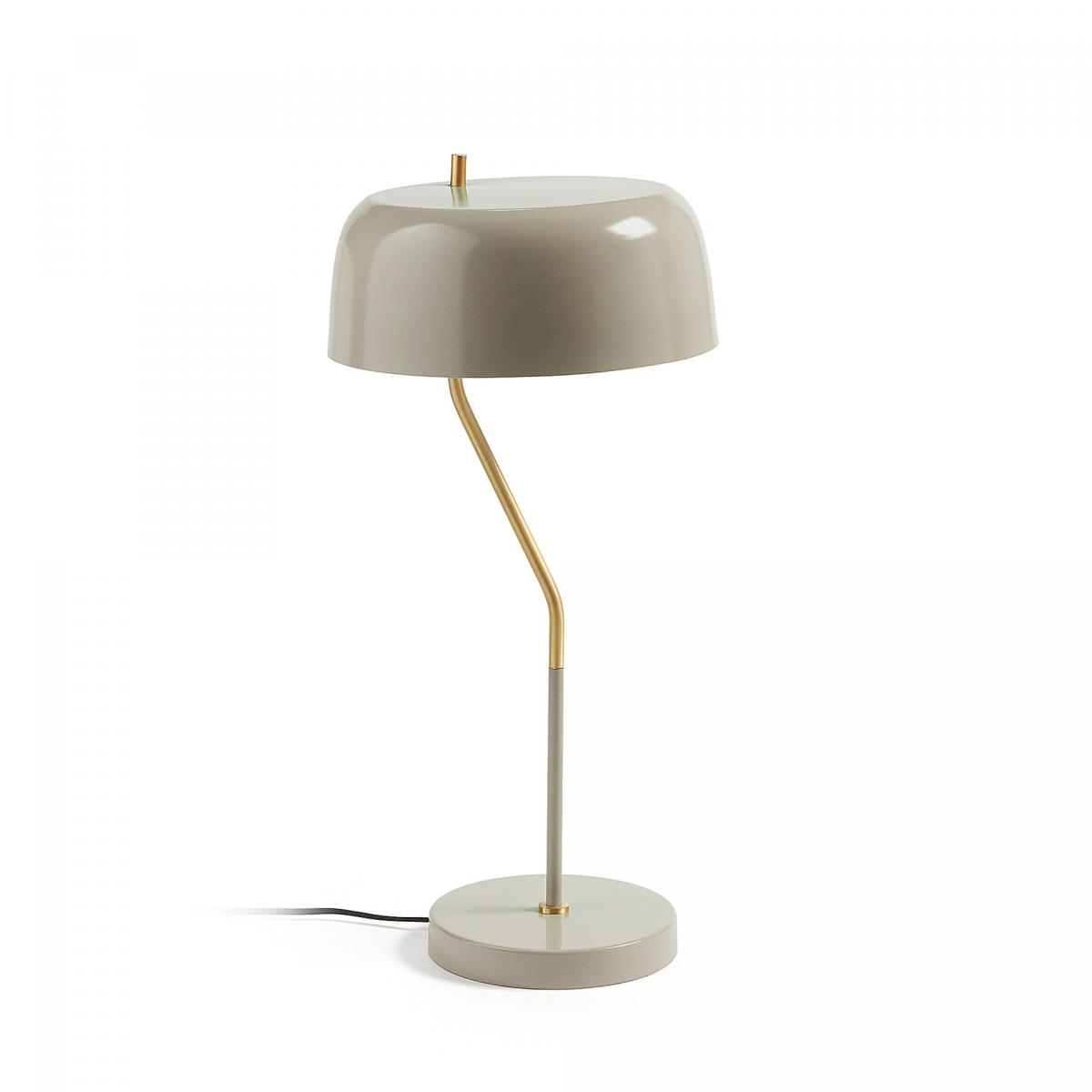 053589 Настольная лампа металлическая светло-бежевая La Forma Versa - Вид №1
