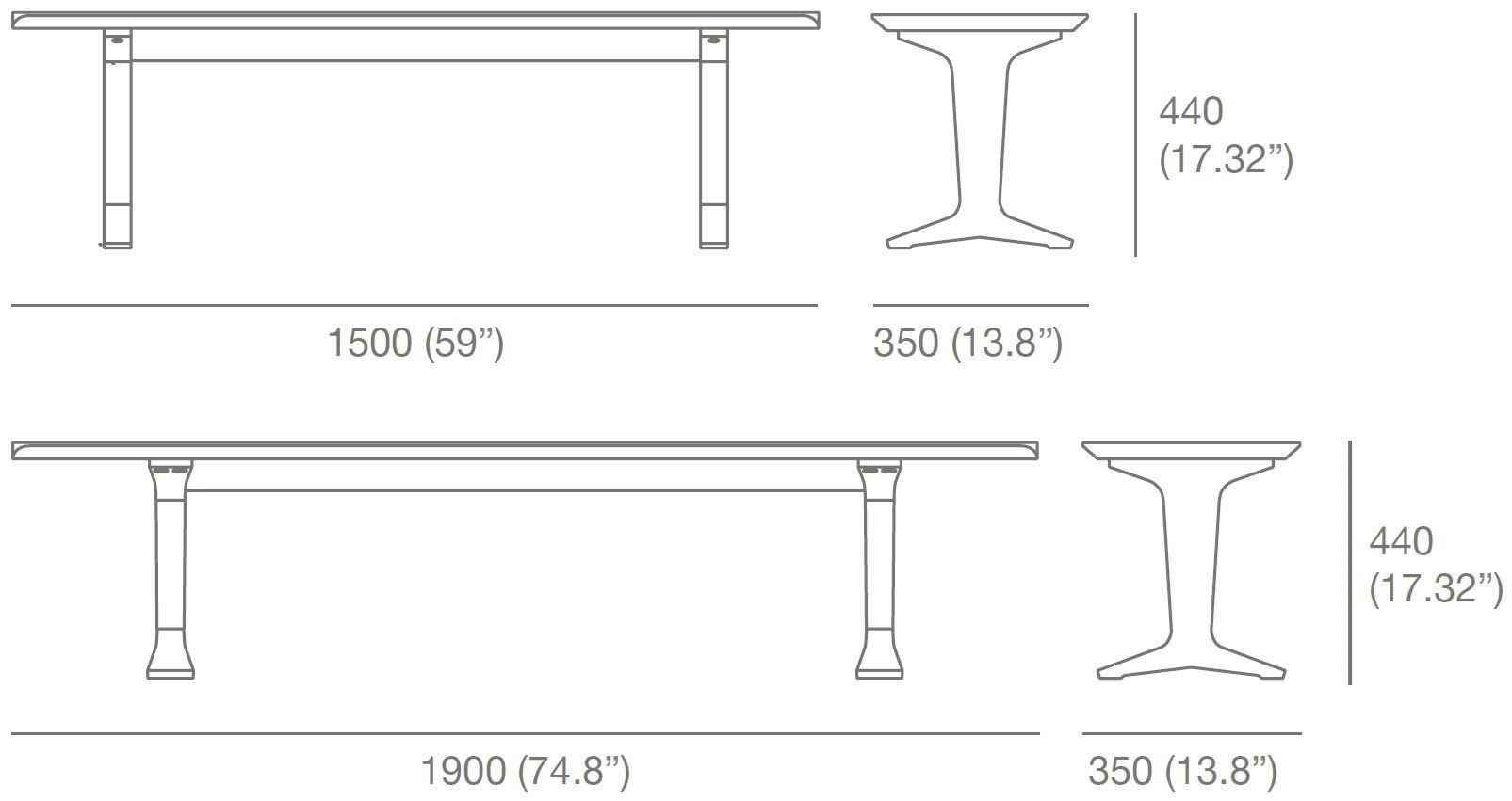 Скамья из грецкого ореха Case балет ARCH-00104094 - Вид №3