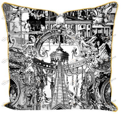 Mineheart Подушка с квадратным рисунком из хлопка Sanctuary skull sun-id-1496335