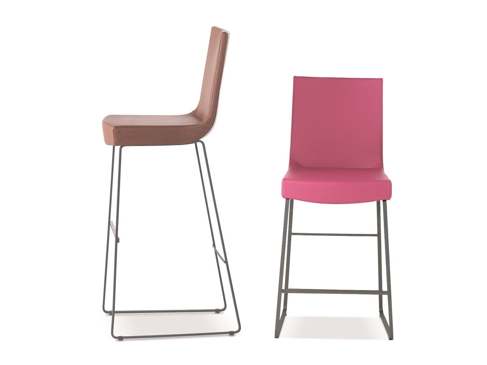 Высокий кожаный стул со спинкой Montis Джим ARCH-00036854