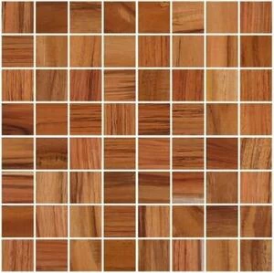 Мозаика и 3D панели из дерева Da Vinci Мозаика 8x8 048 Тик Селект (Гладкая) 288х288 мм.