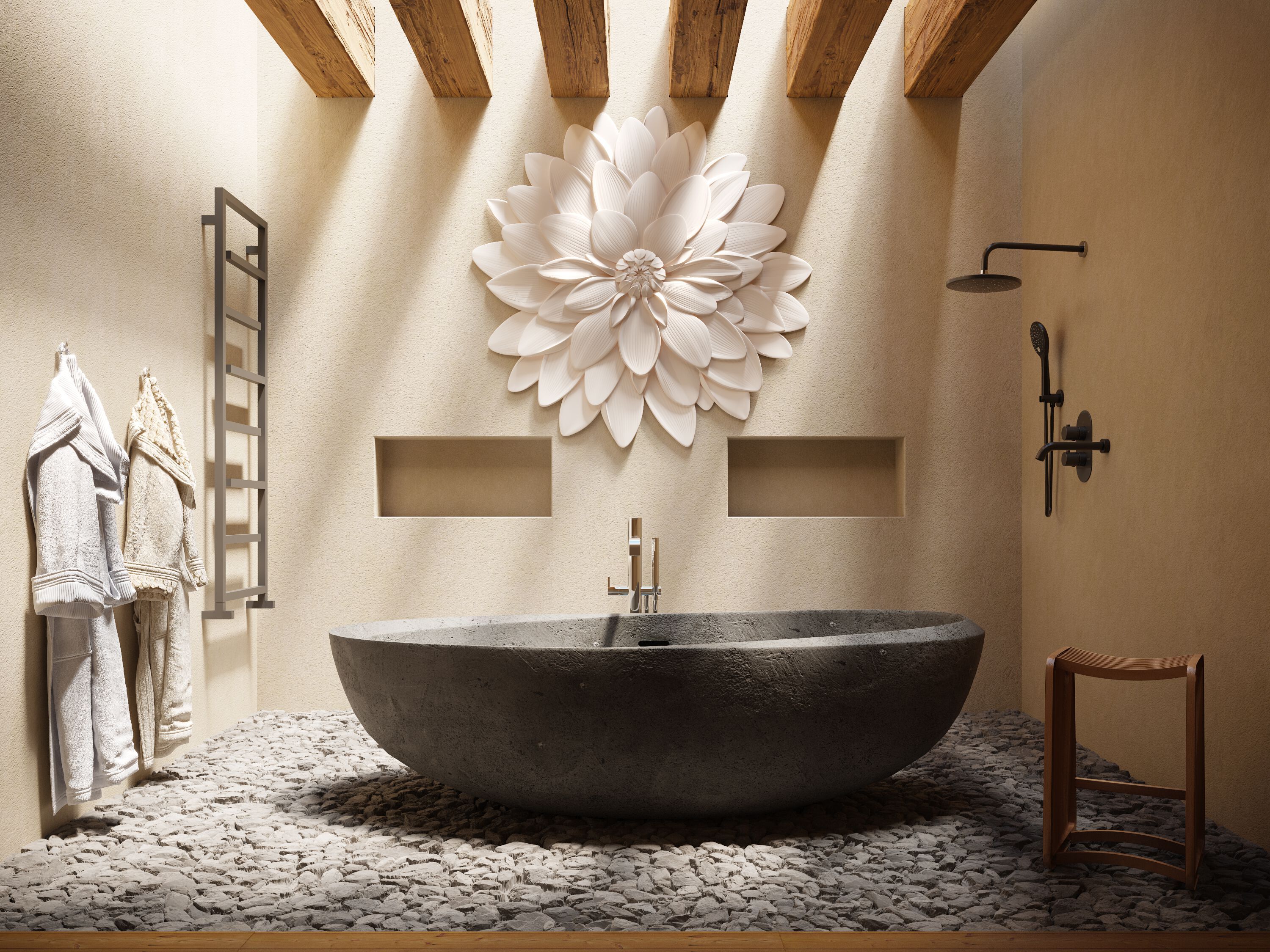 Трехмерная декоративная гипсовая панель WallDeco Pano ARCH-00039372