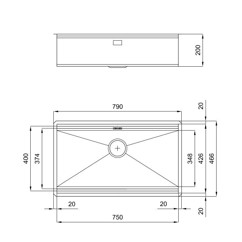 1034850 Мойка Milanello Workstation 1034850 Fosterspa  - Вид №1