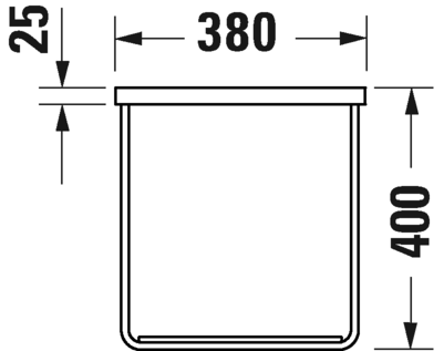 0031141000 DuraSquare Консоль металлическая подвесная **
Хром Black Matt Duravit - Вид №3