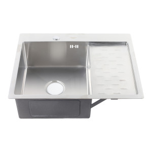 Мойка HD6350L MELANA ProfLine 3,0/200 САТИН врезная прямоугольная с коландером HD6350L