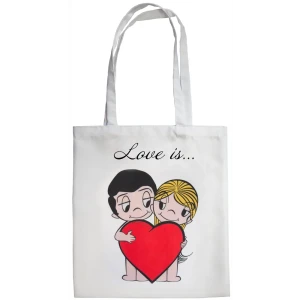 Сумка шоппер Seasons Love is 40x45 см белая 84016320 STLM-2151247