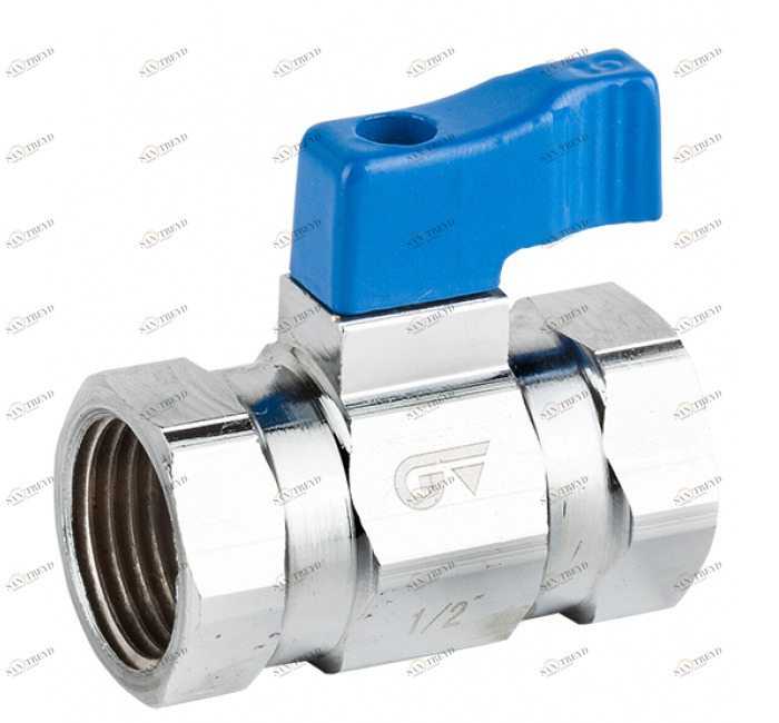 GENEBRE 3096 04 Мини-шаровой кран (синяя ручка-бабочка) 