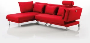 brühl Диван из ткани с шезлонгом Tam