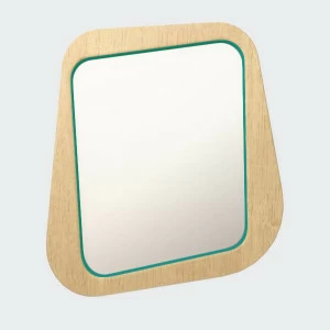 Зеркало настенное малое бирюзовое Woodi WOODI ДИЗАЙНЕРСКИЕ 00-3966352 Бирюзовый