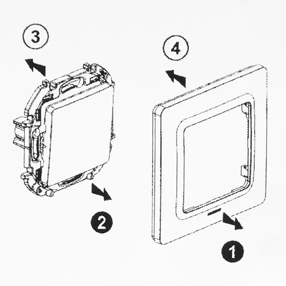 LEXMAN LILIAN: Универсальная рамка для розеток 3 поста в цвете Титан 86761650 STLM-1445568 - Вид №4