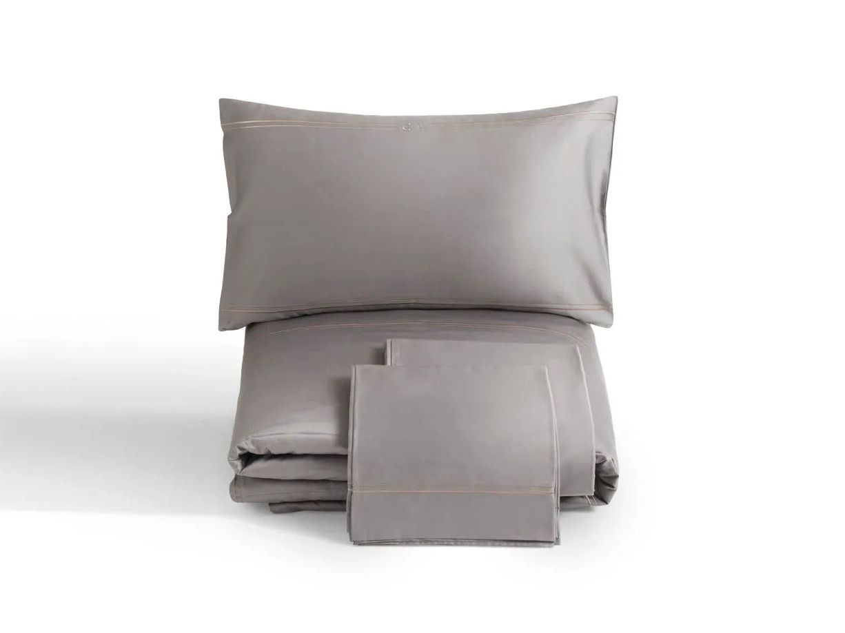 Хлопок сатин вышитые сплошной цвет простыни Giorgetti монограмма ARCH-00129247 - Вид №1