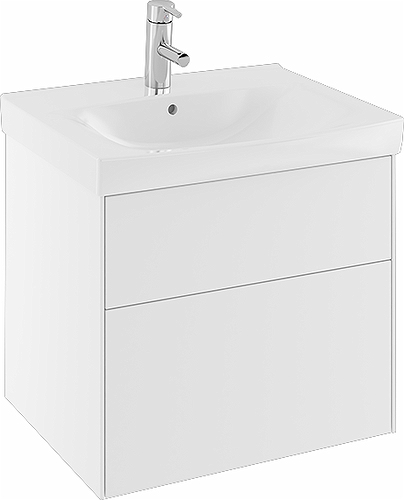 47432 IFO Sense тумба под умывальник с двумя ящиками, W = 600 мм, W1 = 622 мм, темно-серый