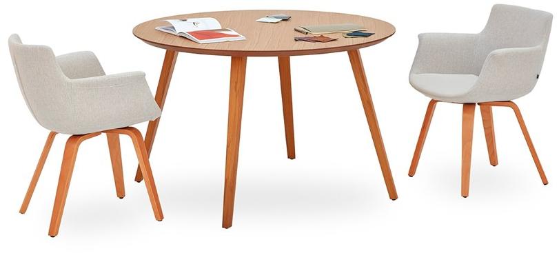 B&T Design Круглый стол Woodplate sun-id-1434748 - Вид №2