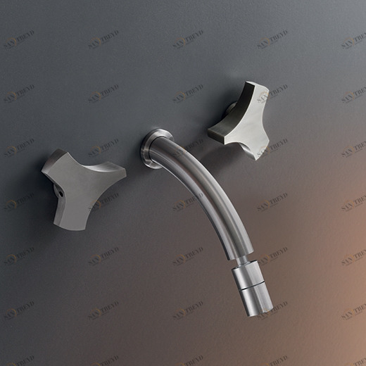 Настенный двойную ручку смеситель с регулируемым носиком L. 170 мм  ZIQ09 CEADESIGN 