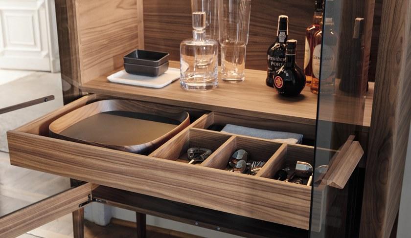 Porada Барный шкаф из орехового дерева со встроенной подсветкой Nineteen sun-id-1396273 - Вид №1