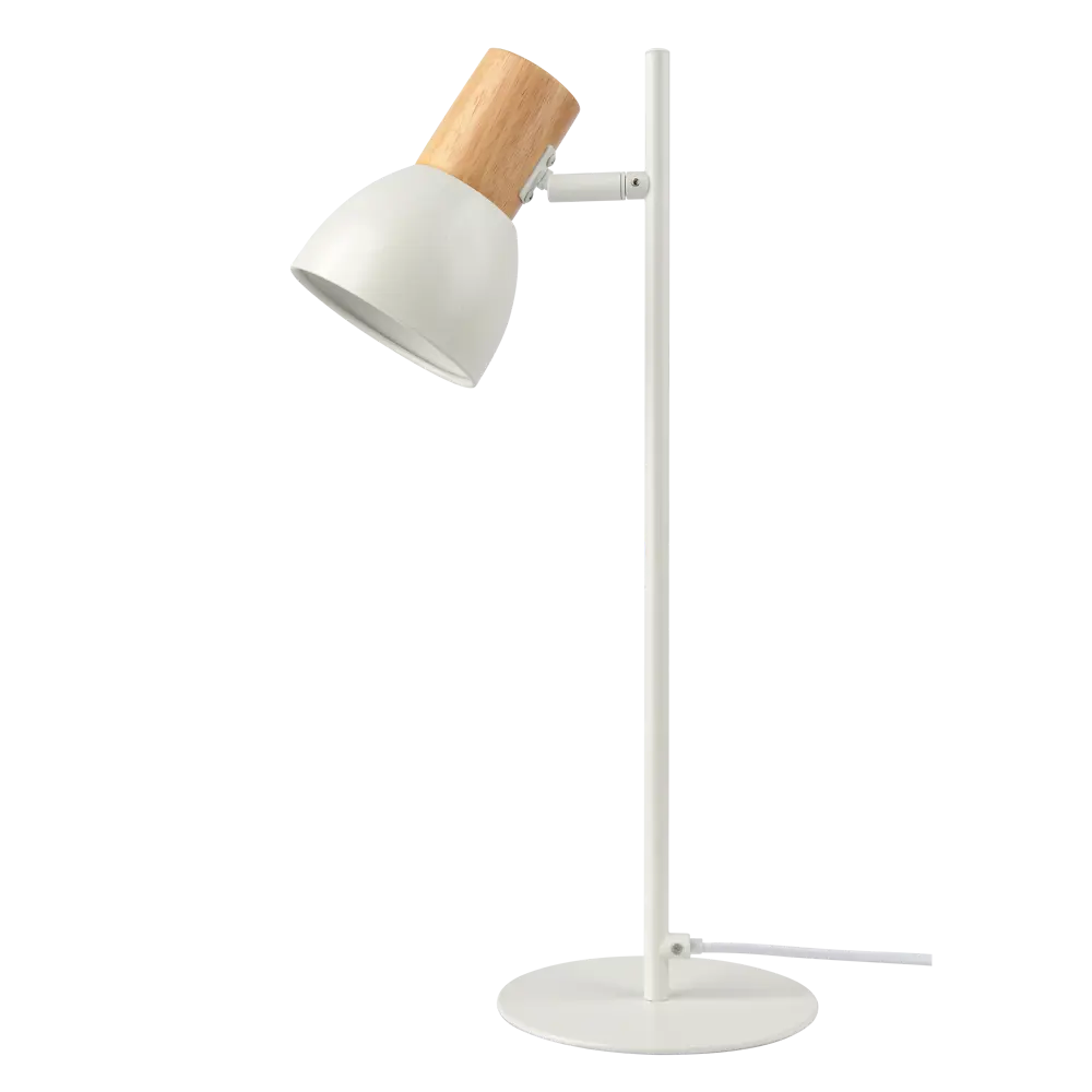 Настольная лампа INSPIRE Venosa с деревянными акцентами и регулируемым плафоном 82908108 STLM-0037799