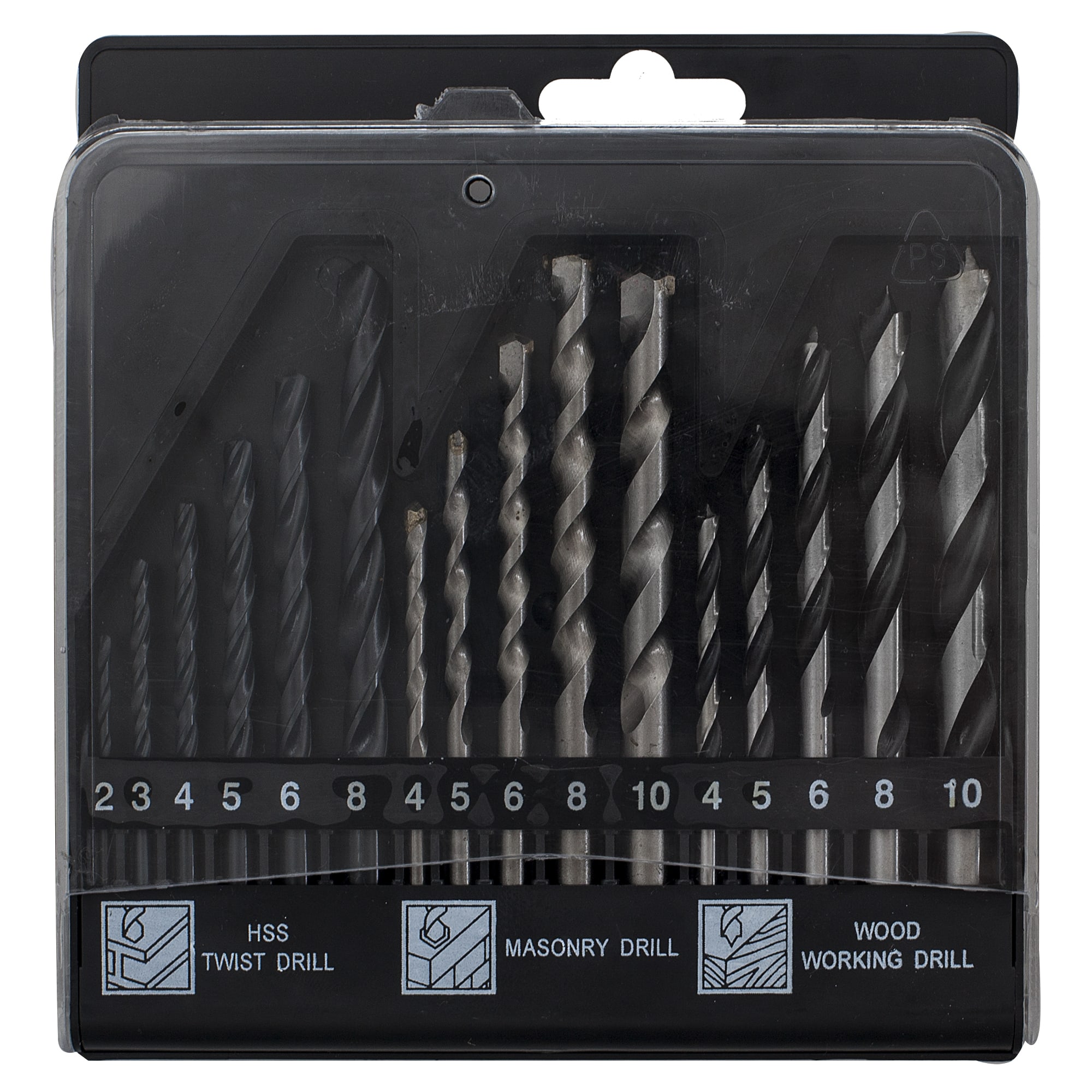 13008052 Набор свёрл универсальный 16 шт., 2-10 мм Santreyd  - Вид №2