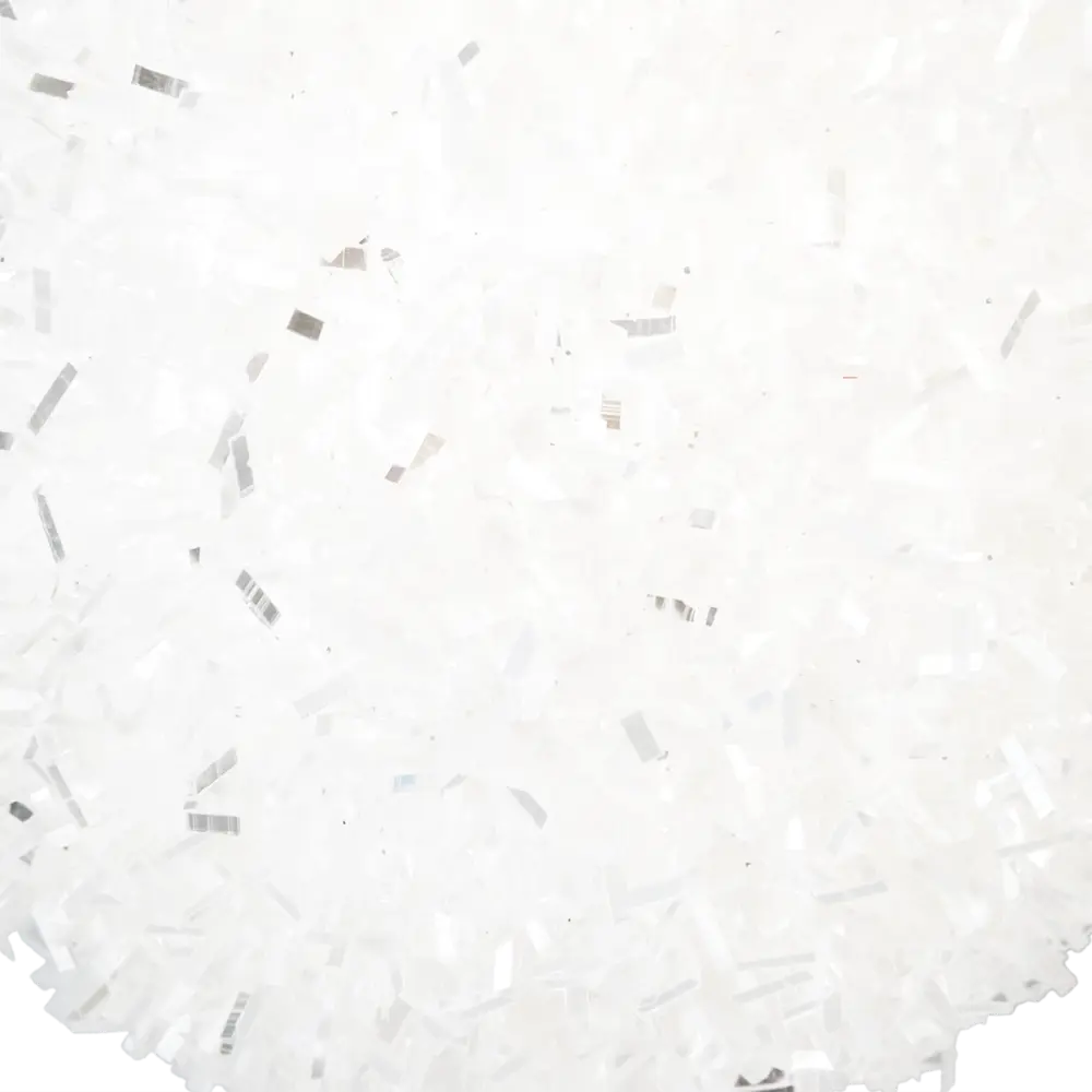 Елочный шар KREAFORTA белый с блестками 8 см 89420666 STLM-1579640 - Вид №2